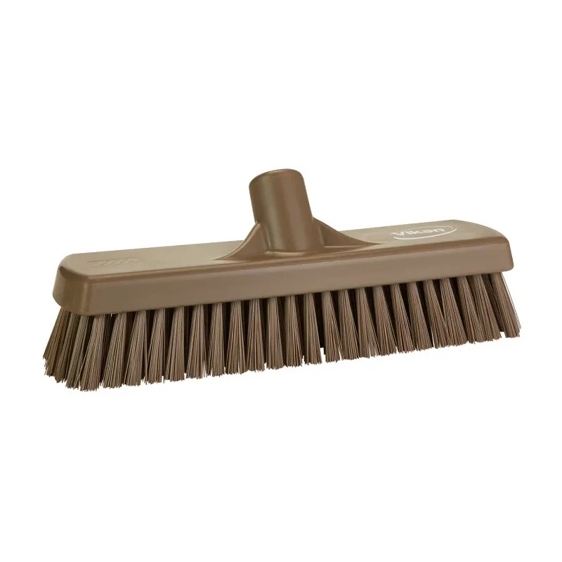 Vikan Hard Bristle Brown Scrubbing Brush with 46 mm Polyethylene Terephthalate Bristle Length 706066