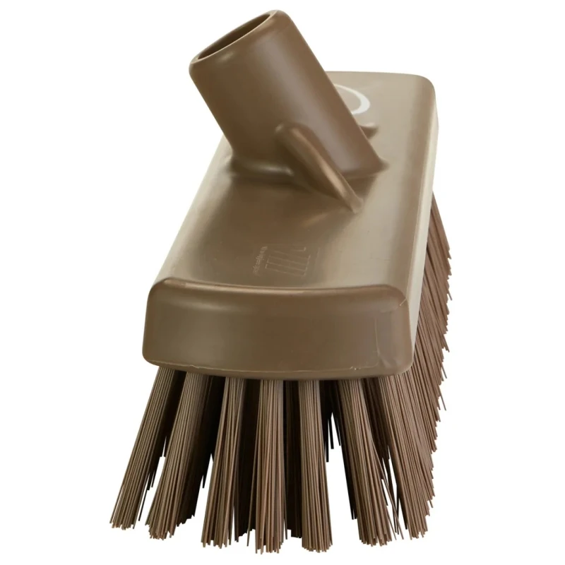 Vikan Hard Bristle Brown Scrubbing Brush with 46 mm Polyethylene Terephthalate Bristle Length 706066