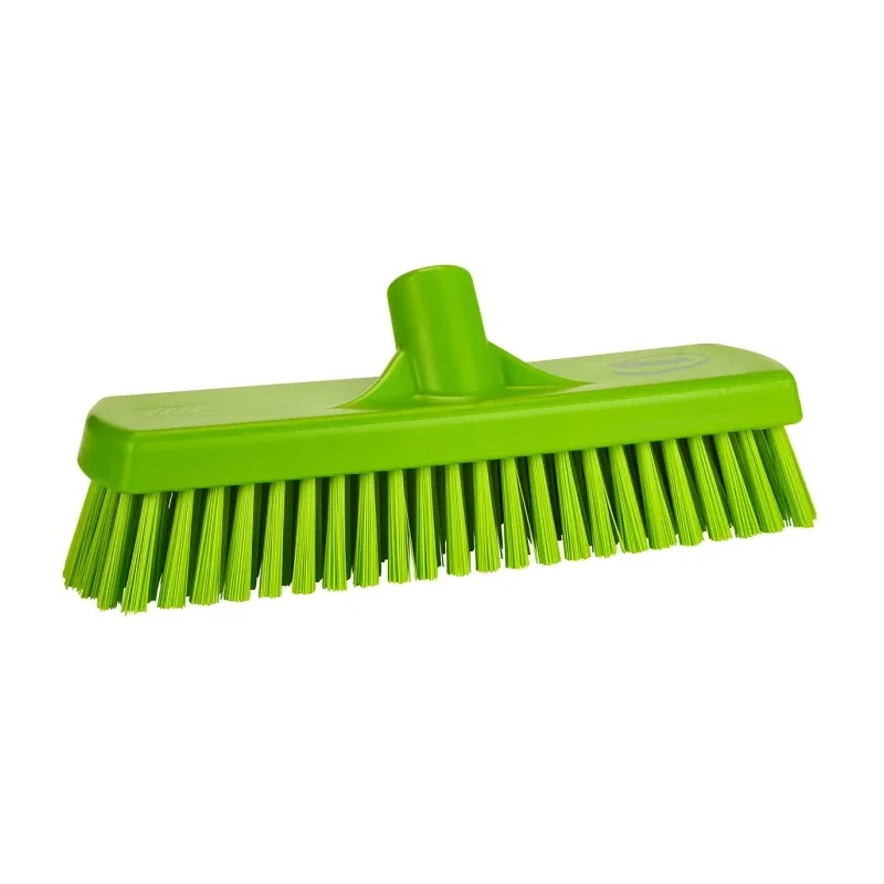 Vikan Hard Bristle Green Scrubbing Brush with 46 mm Polyethylene Terephthalate Bristles 706077