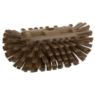 Vikan Brown Hard Bristle Tank Scrubbing Brush 40mm Bristle Length 130mm Width 205mm Depth 703766
