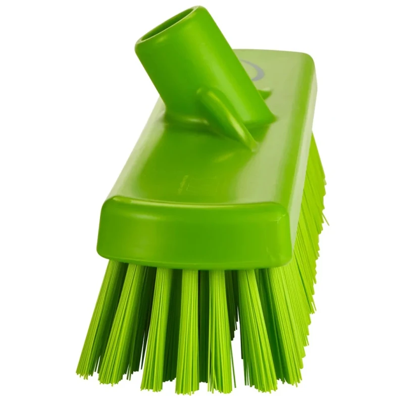 Vikan Hard Bristle Green Scrubbing Brush with 46 mm Polyethylene Terephthalate Bristles 706077