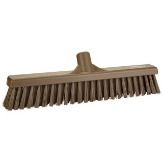 Vikan Broom Brown With Polyethylene Terephthalate Bristles for Food and Industrial Applications 317466