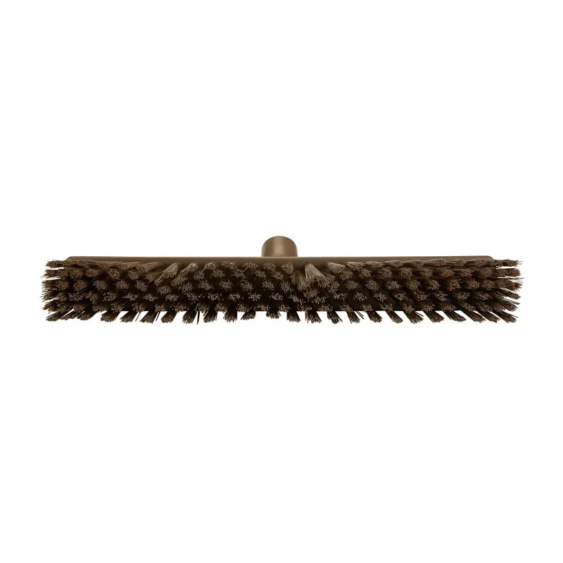 Vikan Broom Brown With Polyethylene Terephthalate Bristles for Food and Industrial Applications 317466