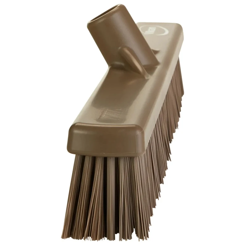 Vikan Broom Brown With Polyethylene Terephthalate Bristles for Food and Industrial Applications 317466