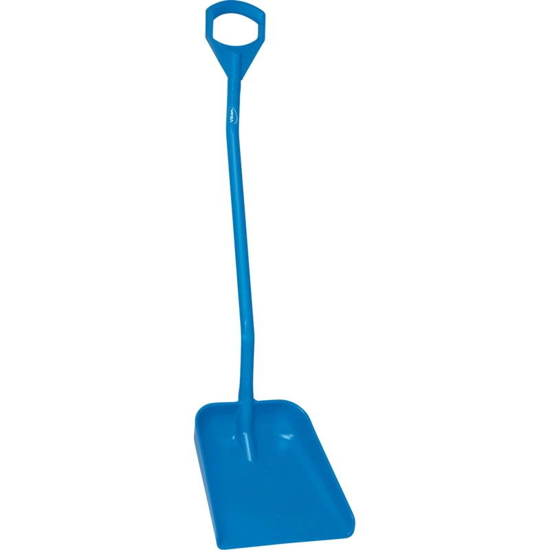 Vikan Ergonomic Shovel Blue 340 mm Polypropylene Blade, 1310 mm Anodised Aluminium Handle 56013