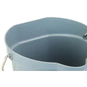 Vikan 6L Plastic Grey Round Bucket with Handle Length 260mm Height 258mm Width 270mm 568888