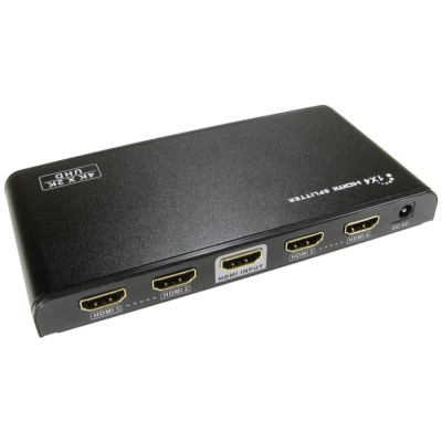 NewLink 4 Port 1 Input 4 Output HDMI Splitter 4K x 2K HDMI2.0 HDCP2.2 Compliant NLHDSP404-V2
