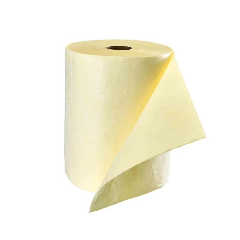 RS Pro Spill Absorbent Roll for Chemical Use, 50 L Capacity, Yellow, 400mm Width x 40m Length 189-0038