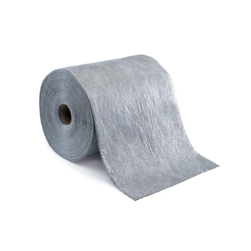 RS PRO Spill Absorbent Roll for Maintenance Use 50L Capacity Grey Polypropylene Sheets 400mm x 400mm 189-0041