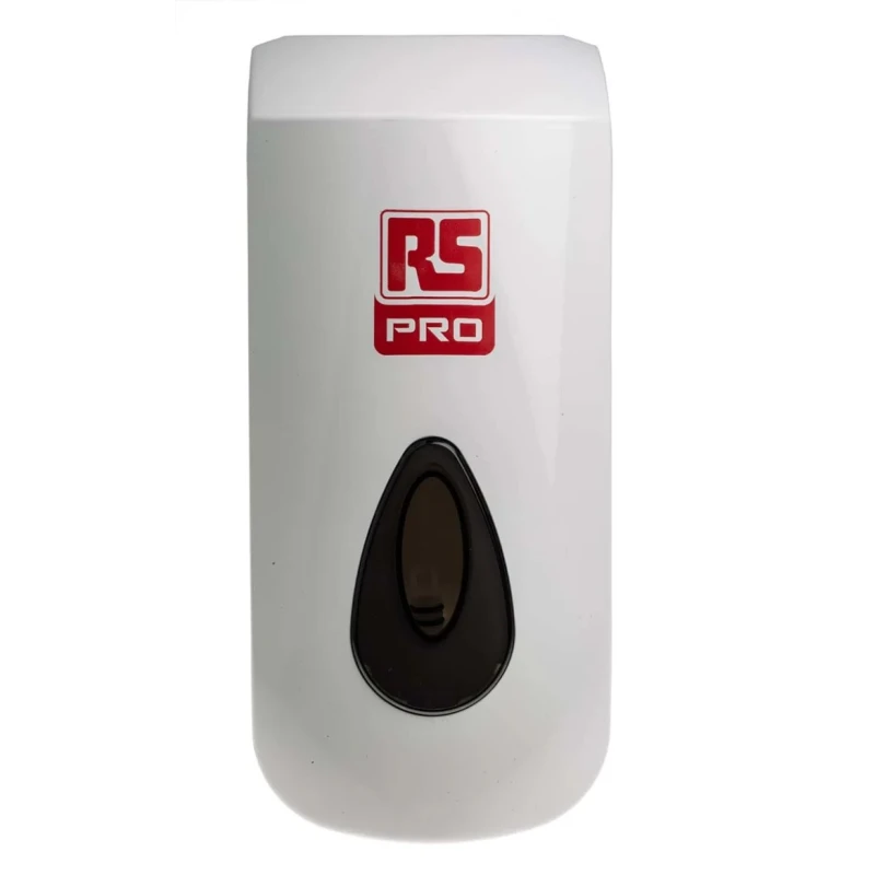 RS PRO Manual Soap Dispenser 800 ml Plastic Wall Mount Pouch Dispenser United Kingdom 189-0295