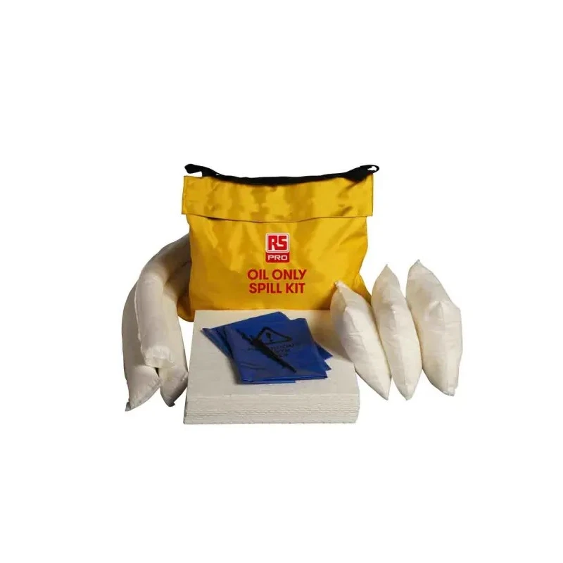 RS PRO Oil Spill Kit 45L Absorbent Capacity, Includes Socks, Pillows and Pads 189-0066