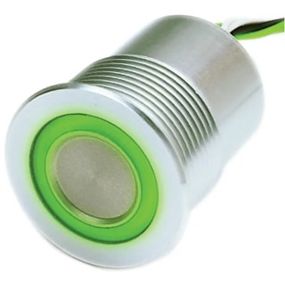 Schurter Illuminated Piezo Switch SPST NO Red Green LED Flexible Wire IP69K IP67 100mA 85°C -40°C IP69K