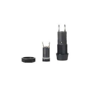 Schurter 10A Panel Mount Fuse Holder, 1 Pole, Thermoplastic Body, Slotted Cap, 250 V 3101.0110