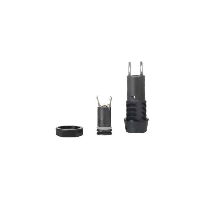 Schurter 10A Panel Mount Fuse Holder, 1 Pole, Thermoplastic Body, Slotted Cap, 250 V 3101.0110