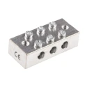RS PRO 3-Way CE (BS EN 60998) Earth Block with 16AWG Wire, Screw Termination, Brass Housing 867-0991