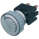 Schurter MSM 22 Series Illuminated Push Button Switch, Latching, Panel Mount, 19.1 mm Cutout, SPST RGB 1241.6831.1110000