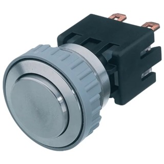 Schurter MSM 22 Series Illuminated Push Button Switch, Latching, Panel Mount, 19.1 mm Cutout, SPST RGB 1241.6831.1110000