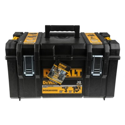DeWALT 54V Brushless Cordless Power Tool Kit with 2 x 9Ah Batteries, Type G Plug DCK2033X2-GB