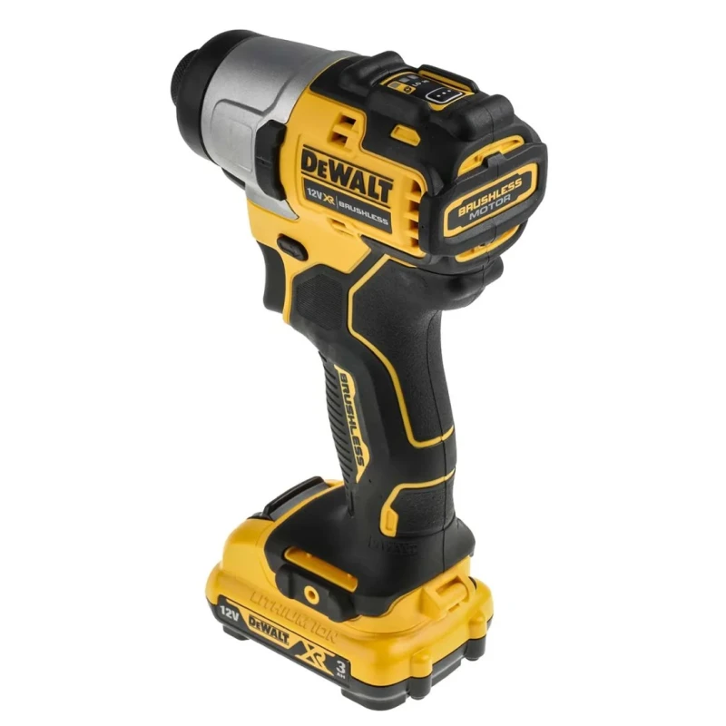 DeWALT 12V XR Brushless Twin Cordless Power Tool Kit with 2 x 3.0Ah Batteries, Multi-voltage Charger, TSTAK II DCK2111L2T-GB