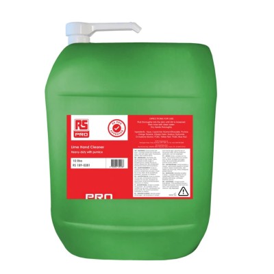 RS PRO Lime Heavy-Duty Hand Cleaner 10 L Pump Canister 189-0281