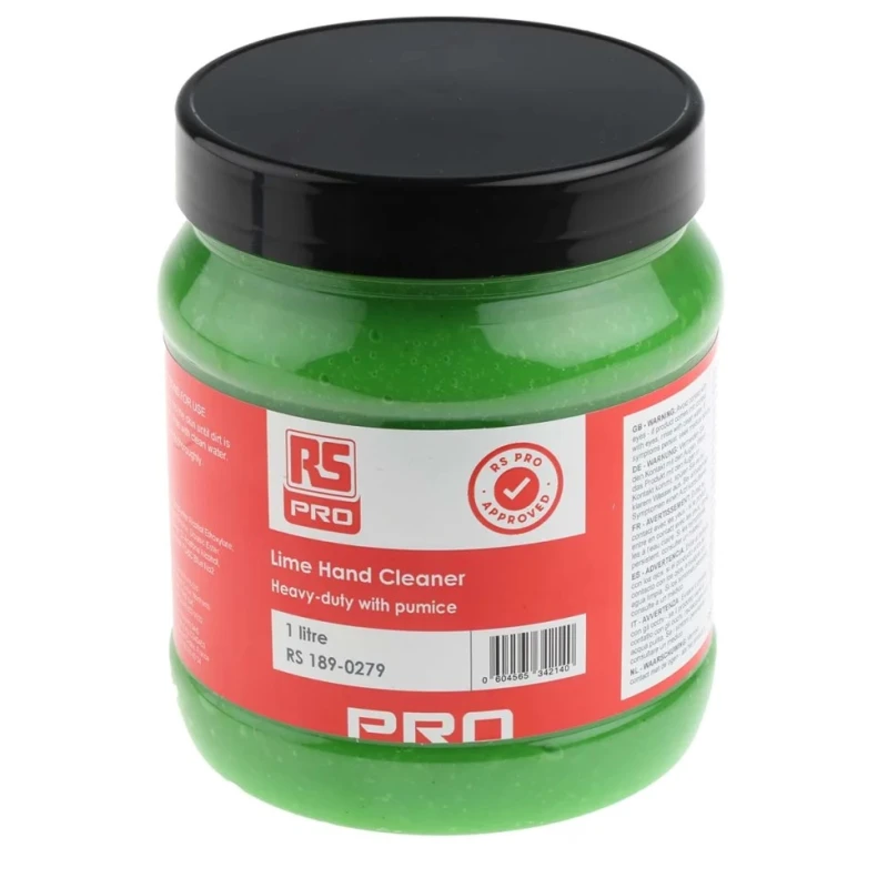 RS PRO Lime Heavy-Duty Hand Cleaner 1 L Tub Liquid with Pumice 189-0279