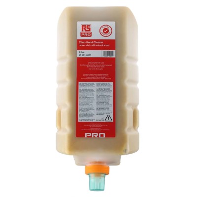 RS PRO Citrus Heavy-Duty Solvent Free Hand Cleaner 4 L Cartridge 189-0283