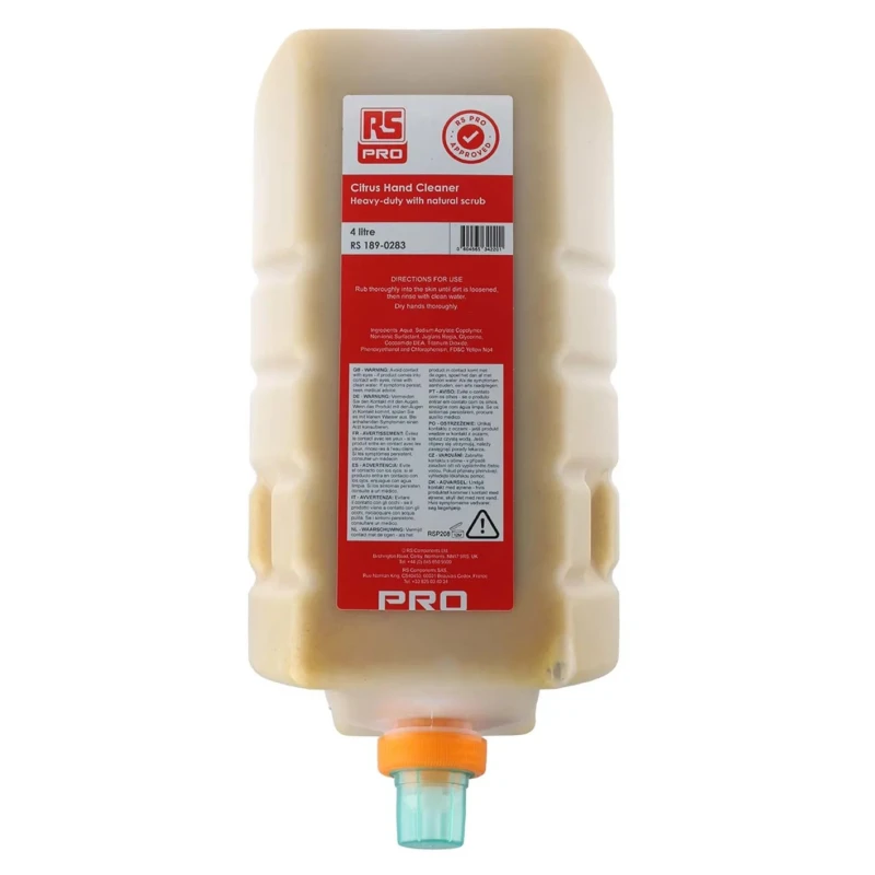 RS PRO Citrus Heavy-Duty Solvent Free Hand Cleaner 4 L Cartridge 189-0283