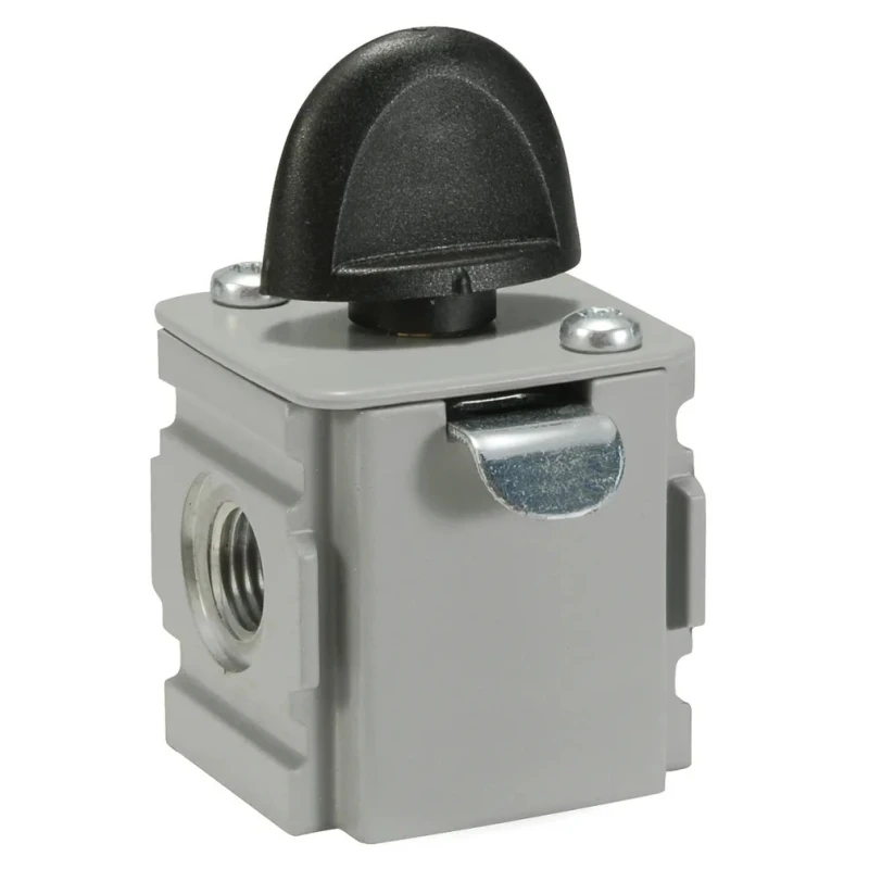 Parker Pneumatic Manual Control Valve Handle Type G BSPP 1/4, Aluminium Body, 17 bar, 42.4 SCFM, Model P31VB12LBNN