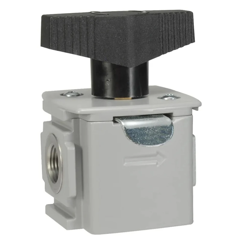 Parker Handle Pneumatic Manual Control Valve P32 Series, G BSPP 3/8, Aluminium Body, 17 bar, 190.7 SCFM, Model P32VB13LBNN