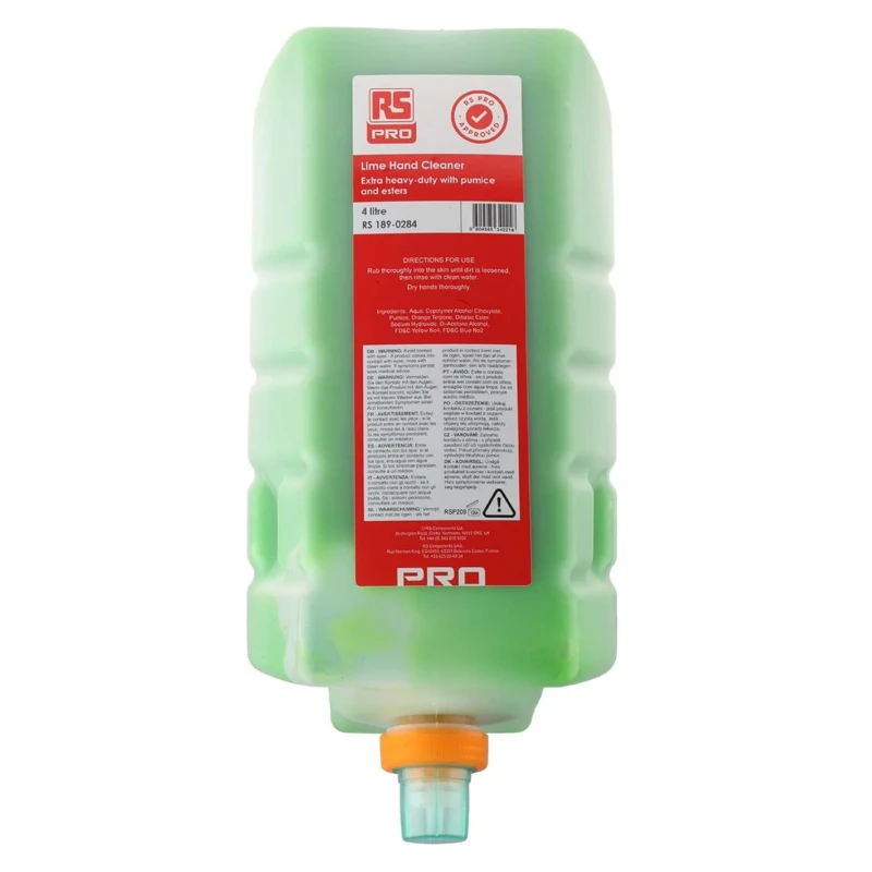 RS PRO Extra Heavy-Duty Lime Fragrance Hand Cleaner 4 L Cartridge 189-0284