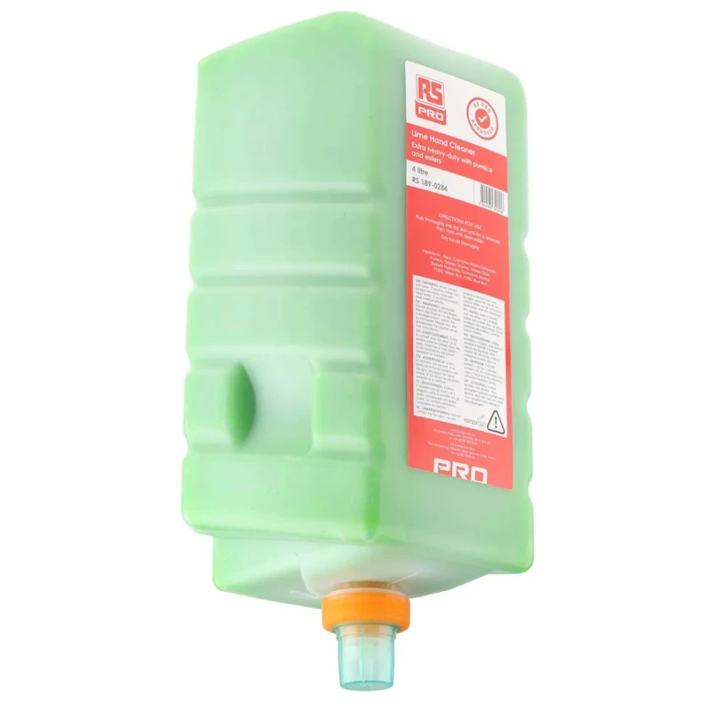RS PRO Extra Heavy-Duty Lime Fragrance Hand Cleaner 4 L Cartridge 189-0284