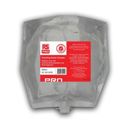 RS PRO High Quality Fresh Fragrance Anti-Bacterial Foaming Hand Cleaner 800 ml Cartridge 189-0290