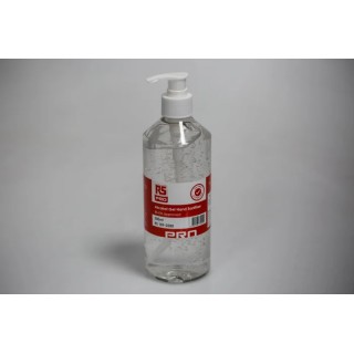 RS PRO Alcohol Hand Gel Sanitiser 500 ml Bottle Unscented Ethanol Gel United Kingdom 189-0288