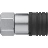 CEJN Steel Hydraulic Quick Connect Coupling Female G 3/4 in, 400 bar C106651201