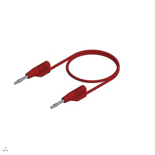 Hirschmann Test & Measurement Connector Test Lead 6A 30 V AC 60 V DC Red 100 mm Lead Length 938110101