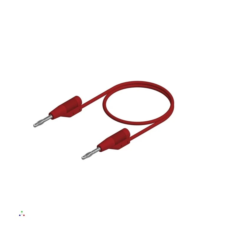 Hirschmann Test & Measurement Connector Test Lead 6A 30 V AC 60 V DC Red 100 mm Lead Length 938110101