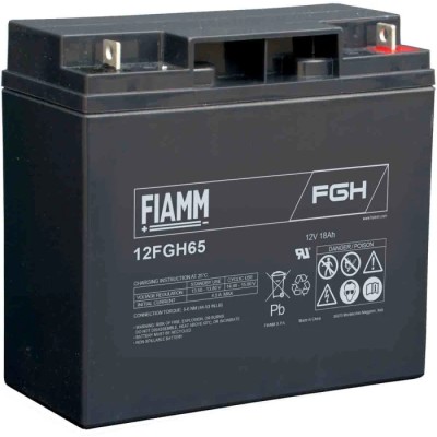 Fiamm 12 V Flag 5.5 Sealed Lead Acid Battery 18 Ah VRLA AGM Corrosion Resistant 12FGH65