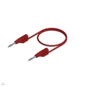 Hirschmann Test & Measurement Connector Test Lead 6A, 30 V AC, 60 V DC, Red, 250 mm Lead Length 938115101