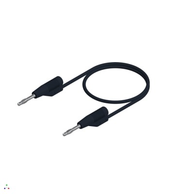 Hirschmann Test & Measurement Connector Test Lead 6A, 30 V AC, 60 V DC, Black, 250 mm Lead Length 938115100