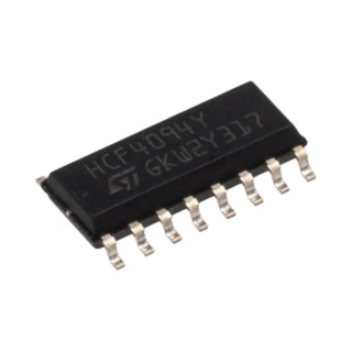 STMicroelectronics Shift Register SO 16-Pin Surface Mount 3V to 20V Maximum Supply Voltage HCF4094YM013TR