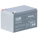 Fiamm 12 V Faston 6.3 Sealed Lead Acid Battery 12 Ah VRLA AGM Corrosion-Resistant Grid 12FGHL48