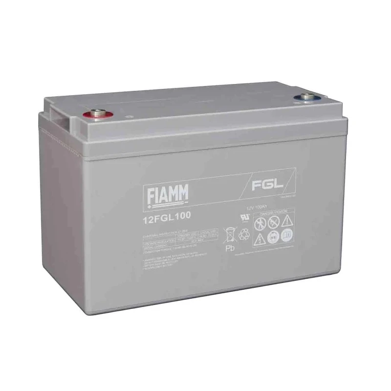 Fiamm 12 V Sealed Lead Acid Battery 100 Ah VRLA AGM Flame Resistant 172mm x 222mm 12FGL100