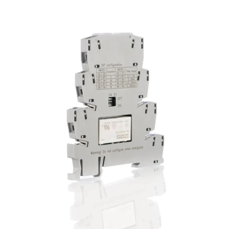 Phoenix Contact Multifunction DIN Rail Timer Relay 1-Contact, 19.2 to 30 V DC, 0.1 s to 300 min 2910140