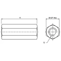 Parker Steel In Line Mount Hydraulic Check Valve, 2302, G Thread, 30 L/min Flow, 0.35 bar Cracking Pressure