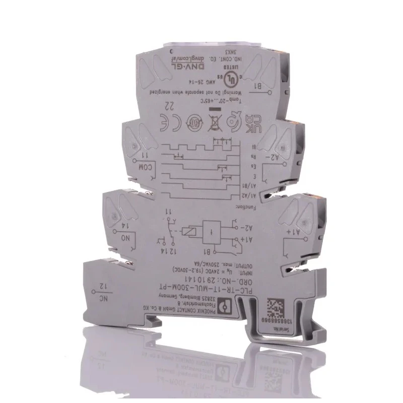 Phoenix Contact Timer Relay 1-Contact Multifunction 19.2 to 30 V DC 0.1 s to 300 min PLC-TR-1T-MUL-300M-PT 2910141