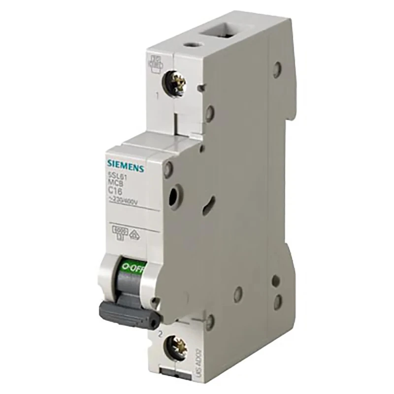 Siemens SENTRON Miniature Circuit Breaker 1-Pole 16A Type C 400V AC 72V DC 6kA Breaking Capacity 5SL6116-7