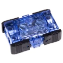 RS PRO Non-Fused Terminal Block 2-Way, 25mm² Wire Screw, 450V, Transparent Blue Polycarbonate 868-0761