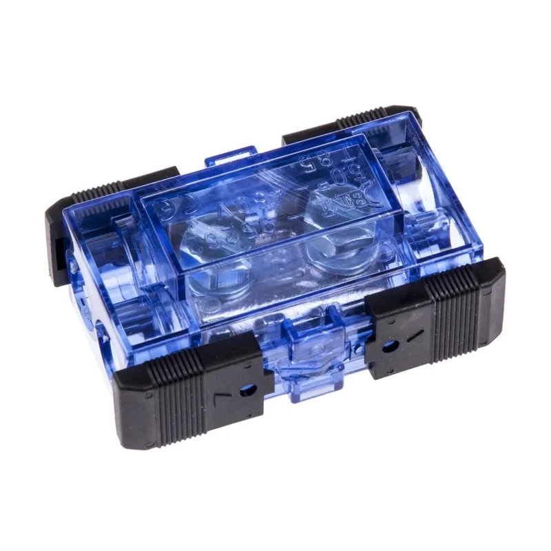 RS PRO Non-Fused Terminal Block 2-Way, 25mm² Wire Screw, 450V, Transparent Blue Polycarbonate 868-0761