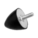 RS PRO Anti-Vibration Mount Bump Stop M8 Thread, 56 kg Compression Load, 30 mm Outside Diameter, 30 mm Overall 189-3206