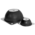 RS PRO Oval M8 Anti-Vibration Mount Male Buffer Foot Flange Mount Rubber 59mm OD 25mm H 40 Shore A Compression 189-3240